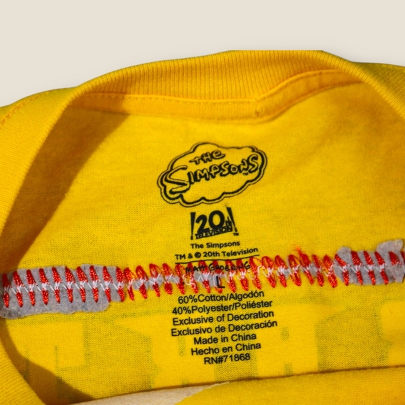 Bart Simpson Graphic Tee Skate Board Embroidered Front & Back RARE Size L - Picture 6 of 9